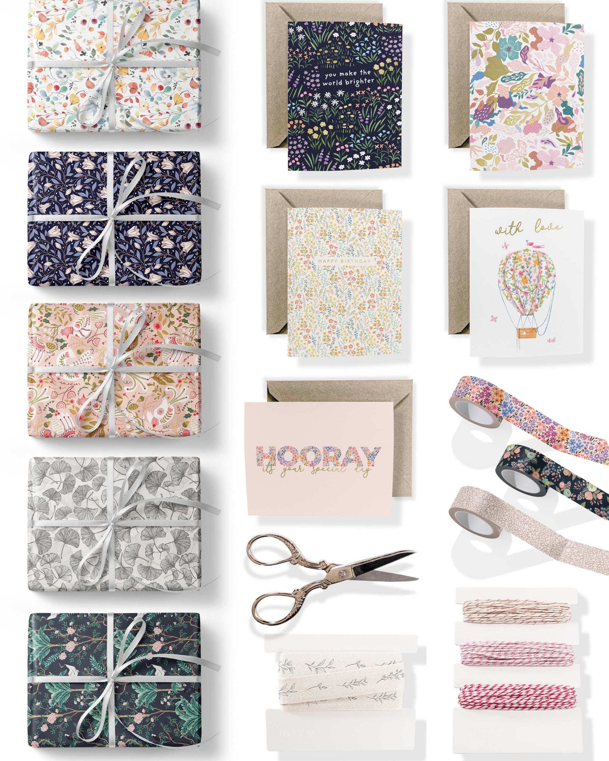 Bloom Wrapping Paper Kit