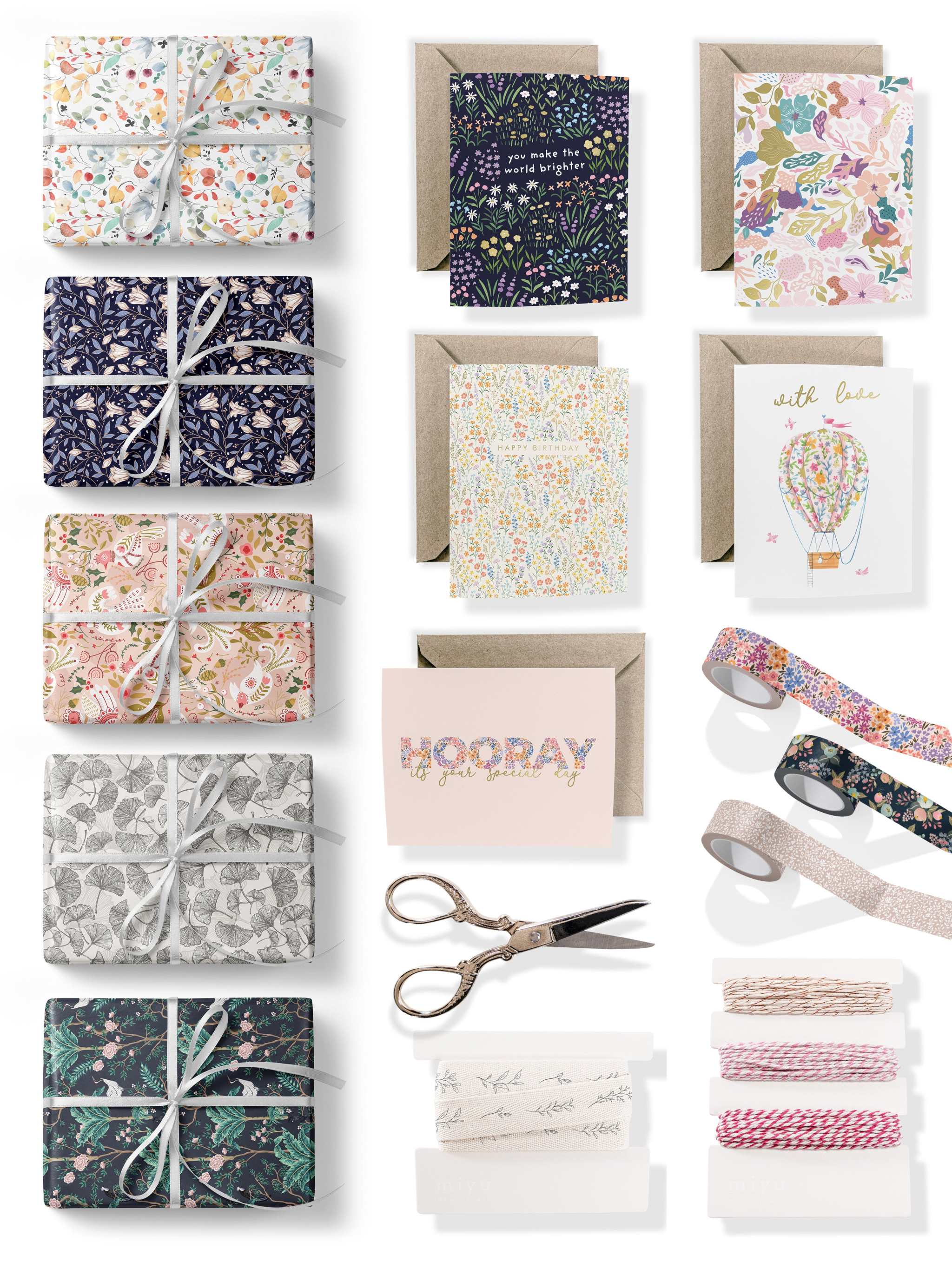 Bloom Wrapping Paper Kit