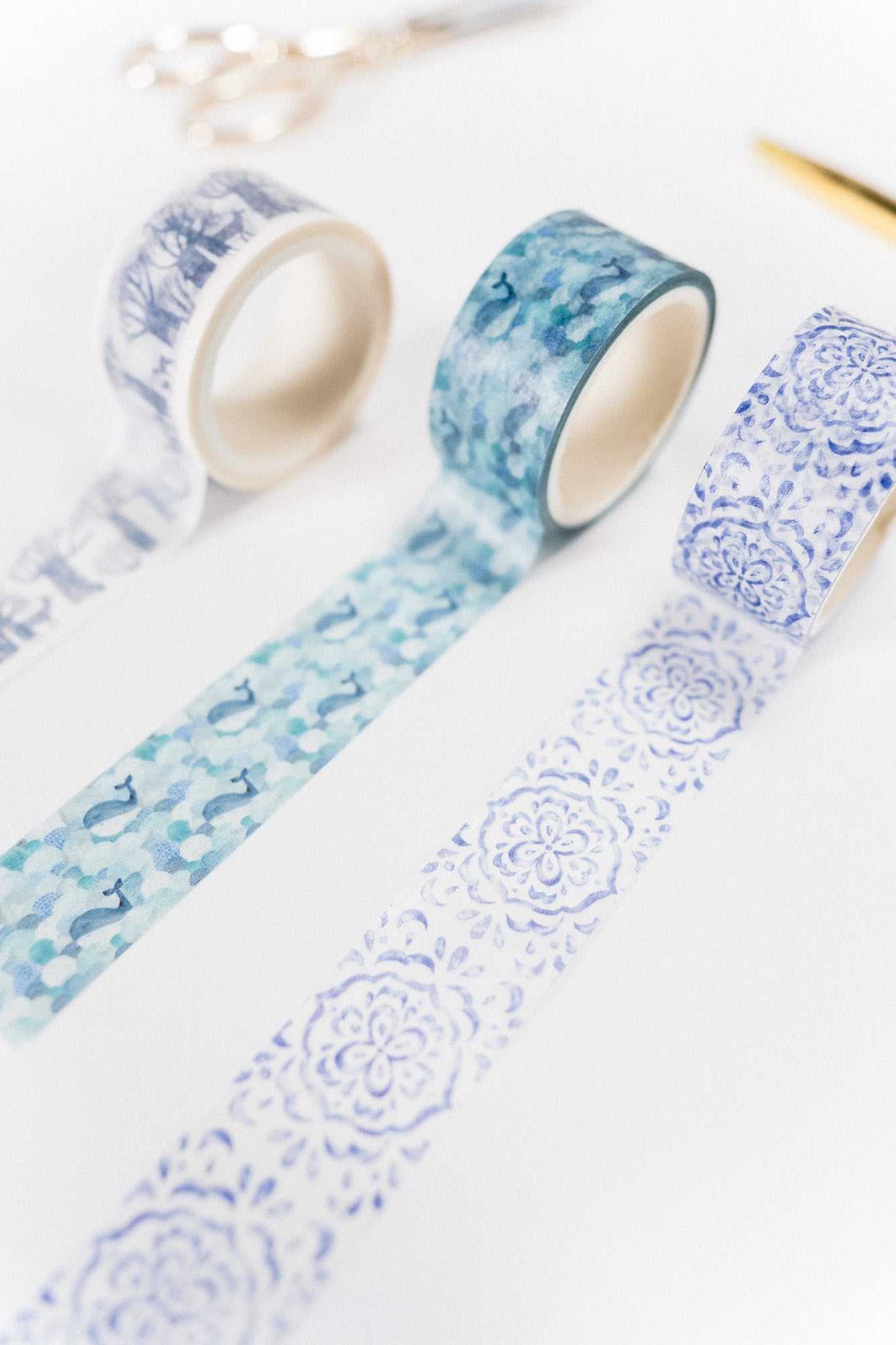 Hues of Blues Wrapping Paper Kit